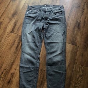 7 for all mankind gray ankle skinny
